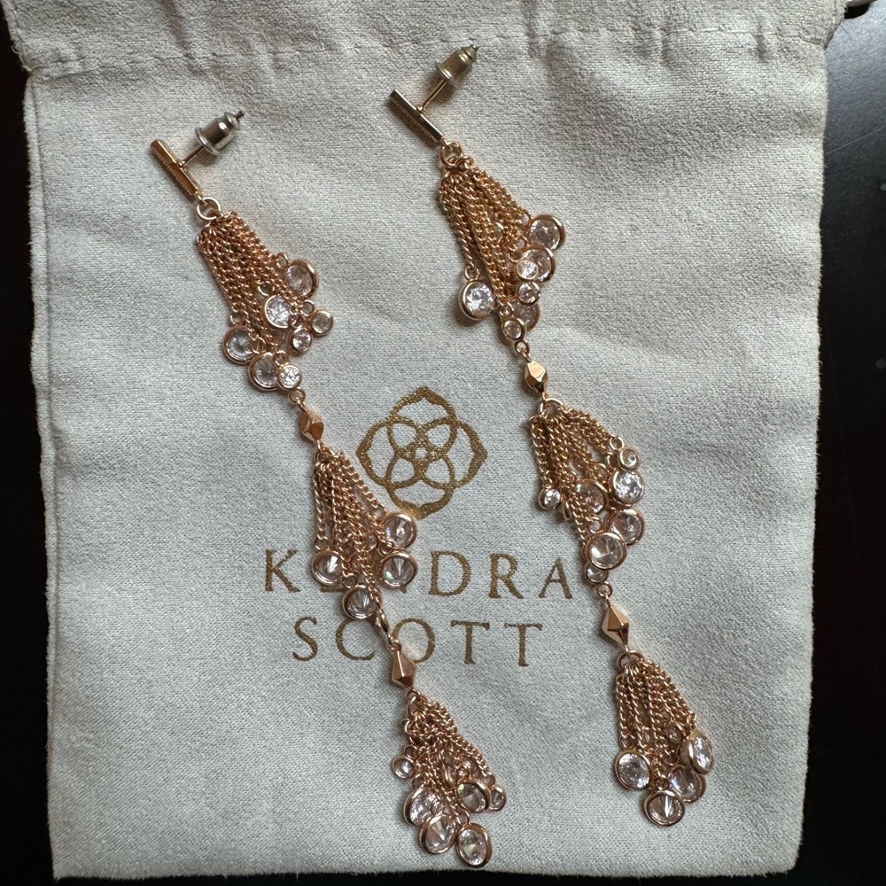 Kendra Scott Tallulah Earrings in Rose Gold